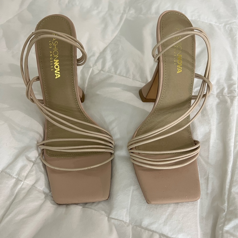 Strappy Nude Heels